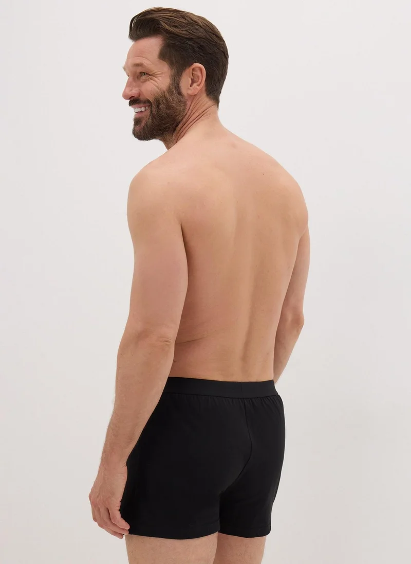 Matalan 3 Pack Black Loose Fit Boxers